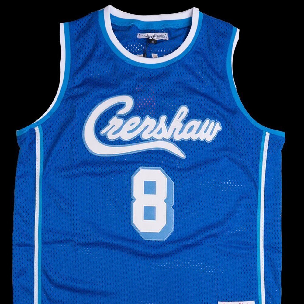 Kobe Bryant #8 X Nipsey Hussle Crenshaw Headgear Classics Basketball Jersey S